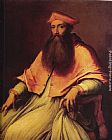 The Cardinal's Reception Paintings - Portrait of Cardinal Reginald Pole by Sebastiano del Piombo